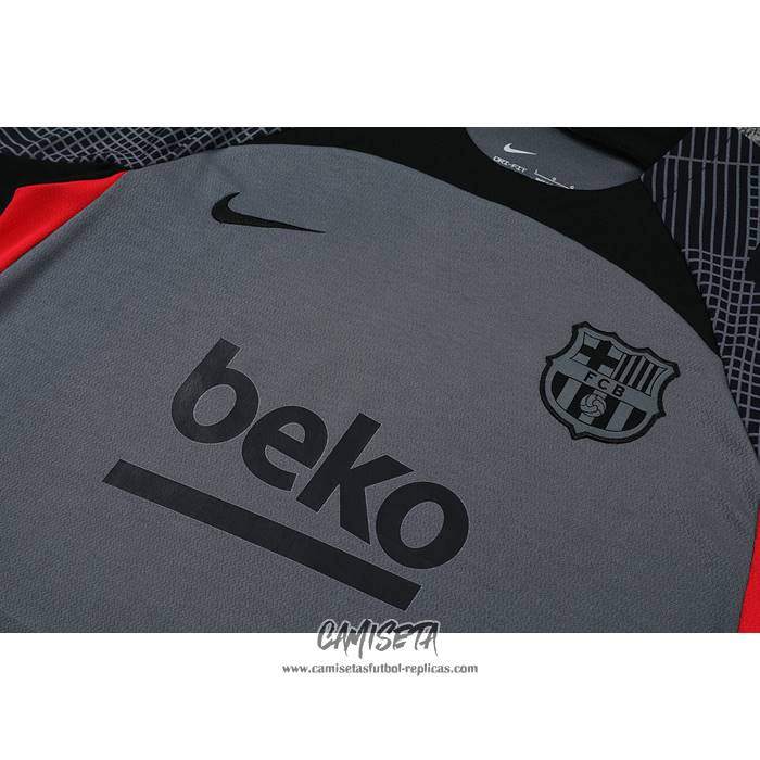Chandal del Barcelona 2022-2023 Manga Corta Gris - Pantalon Corto